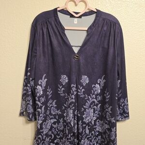 Floral Purple Blouse